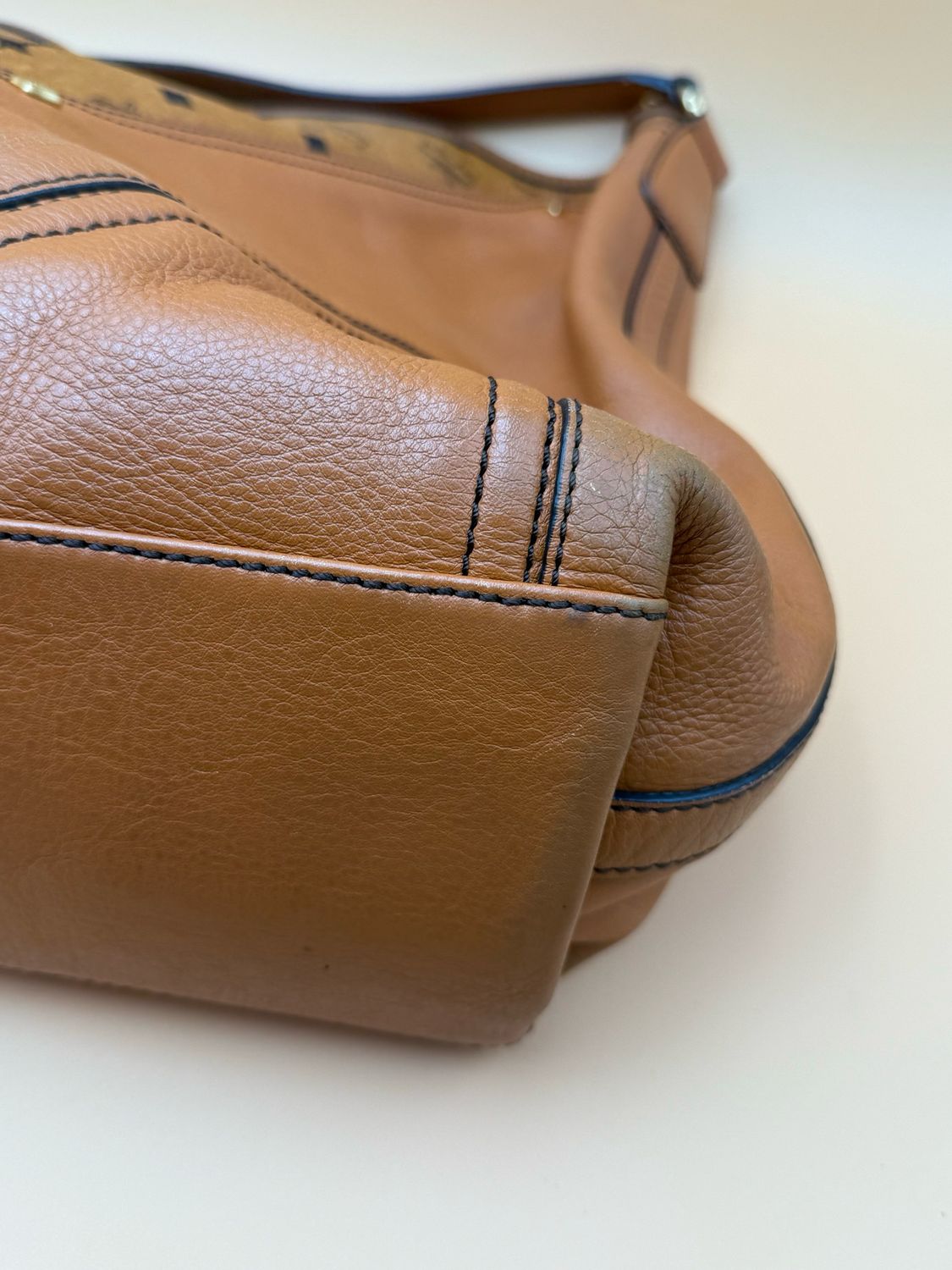 Mcm Visetos Large Hobo Shoulder Bag