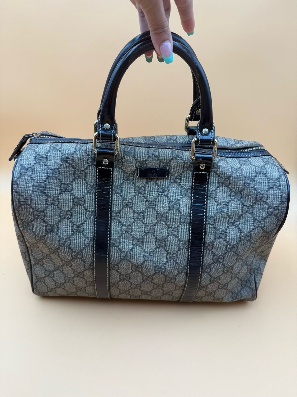 Gucci Supreme Joy Boston Tote Bowler Top Handle