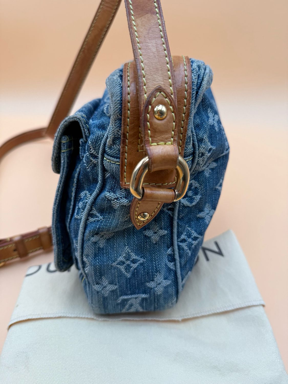 Louis Vuitton Denim Camera Bag Crossbody Messenger