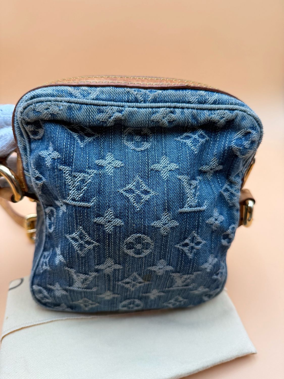 Louis Vuitton Denim Camera Bag Crossbody Messenger