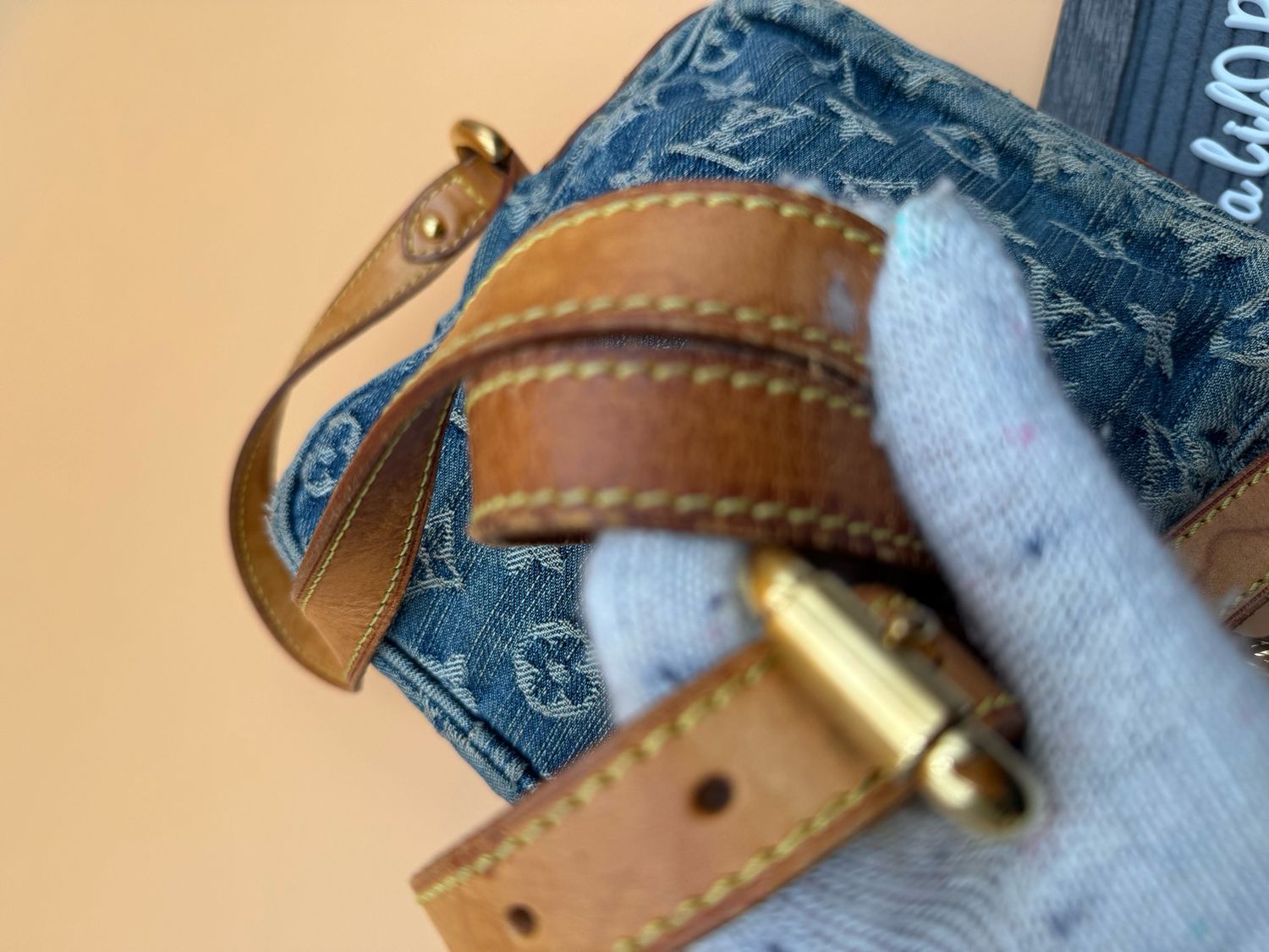 Louis Vuitton Denim Camera Bag Crossbody Messenger
