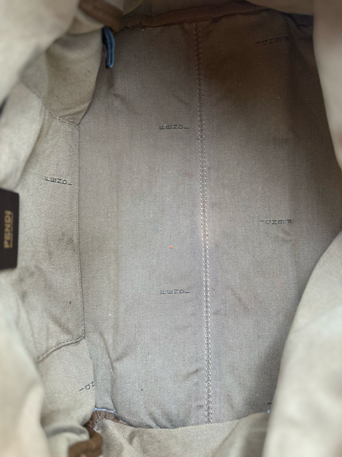 Fendi Zucca Boston Bowler Bag