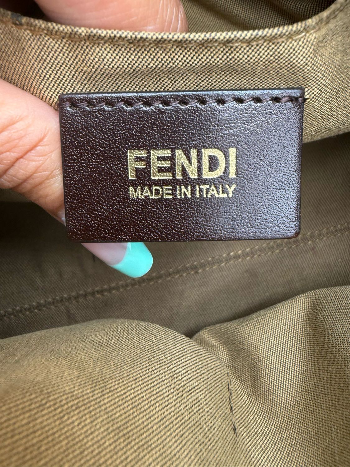 Fendi Zucca Boston Bowler Bag