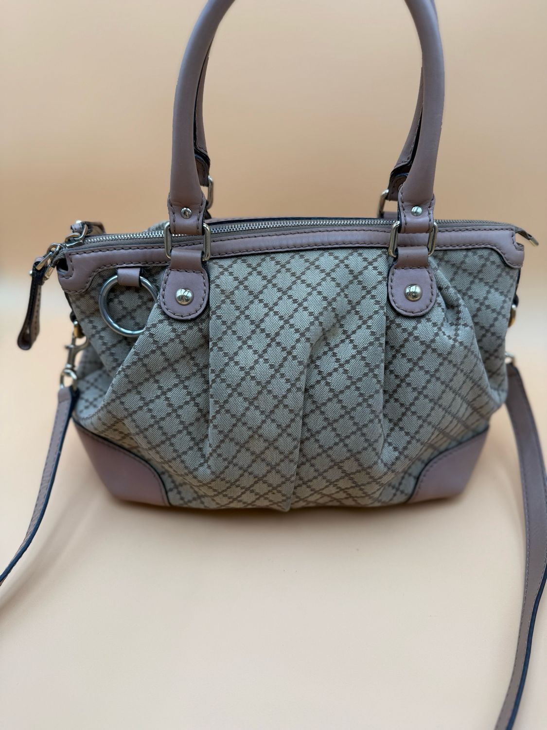 Gucci Sukey Diamante Top Handle Crossbody Messenger