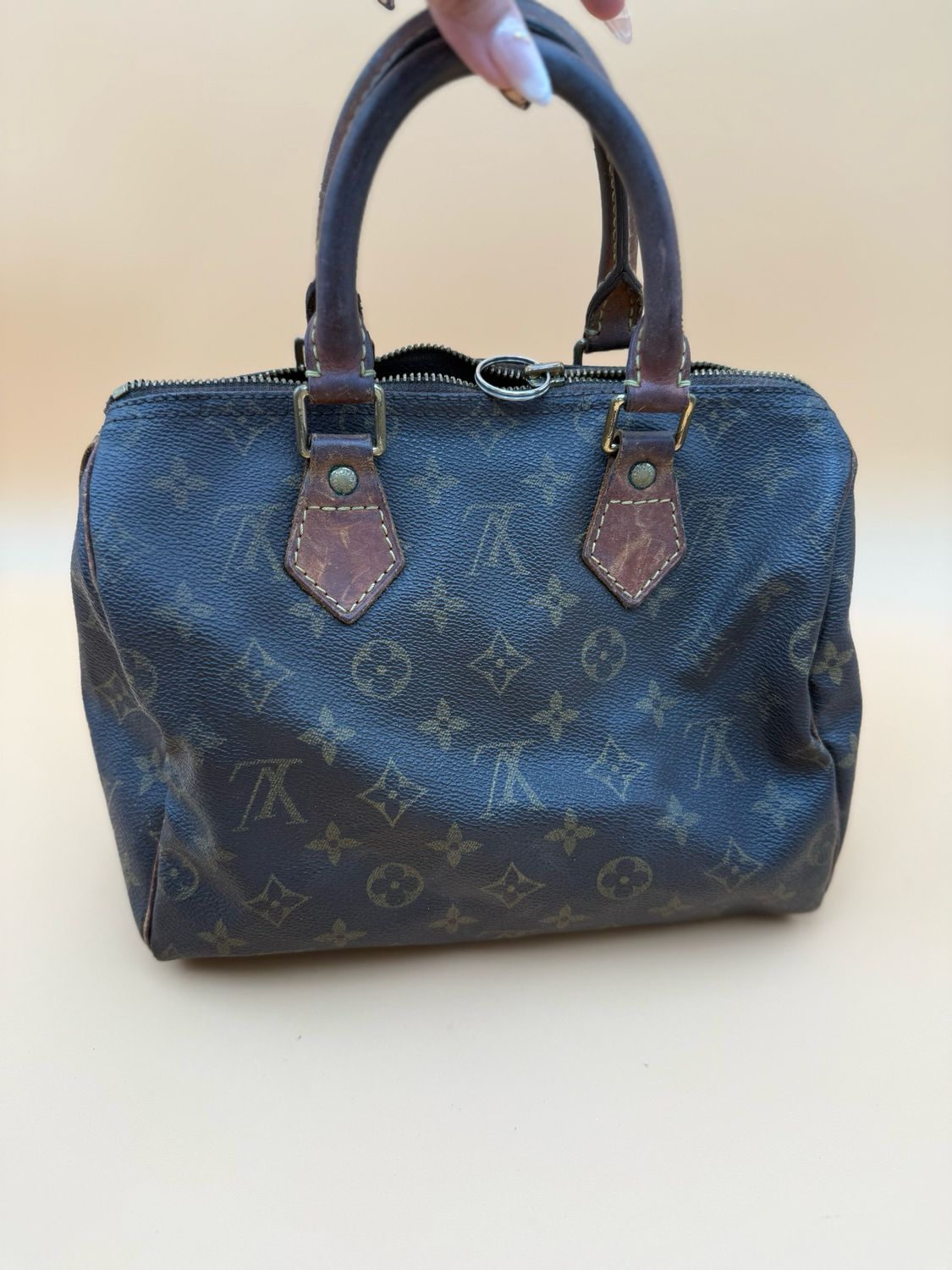 Louis Vuitton Monogram Speedy 25 Boston Satchel Top Handle