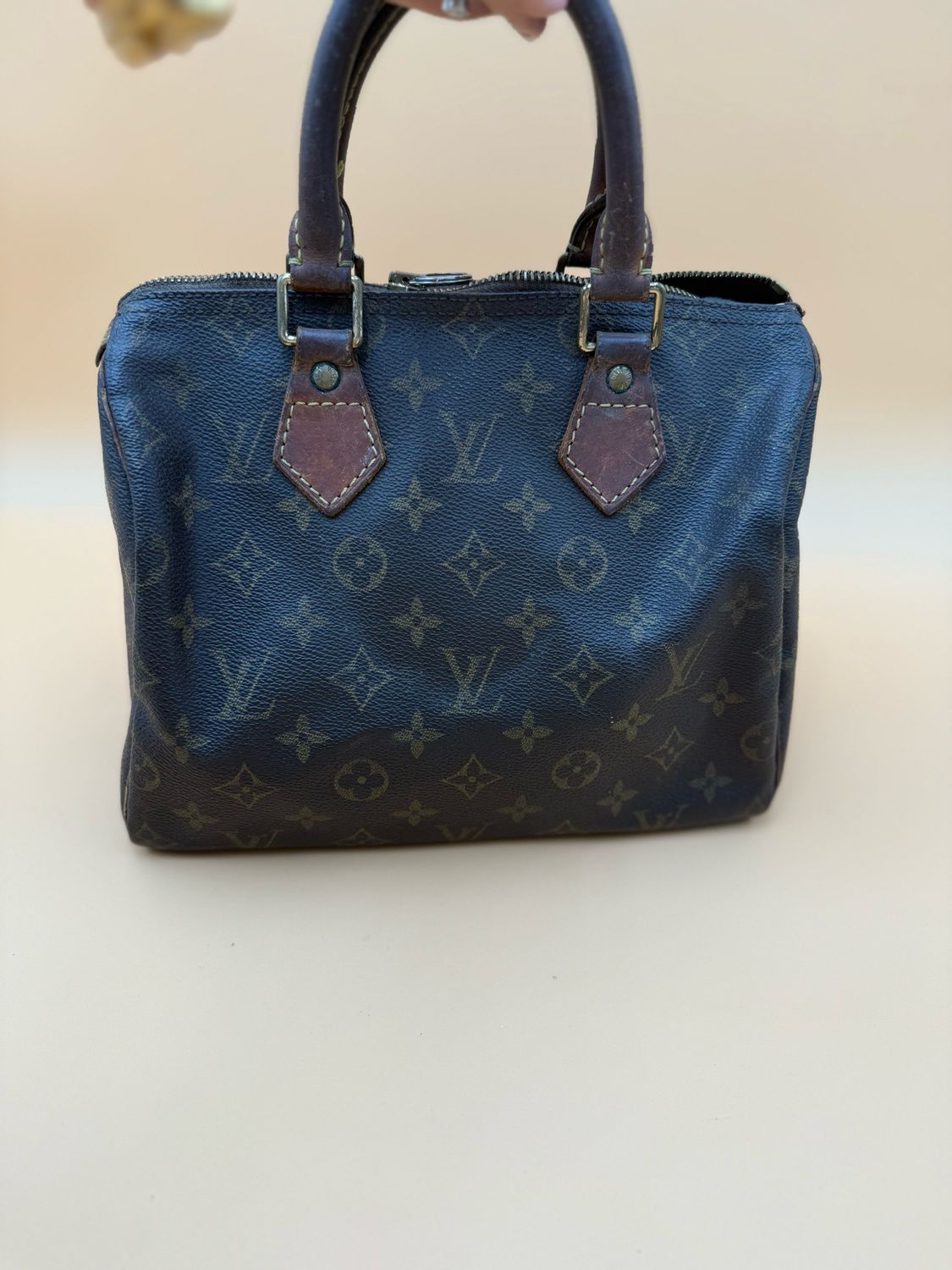 Louis Vuitton Monogram Speedy 25 Boston Satchel Top Handle