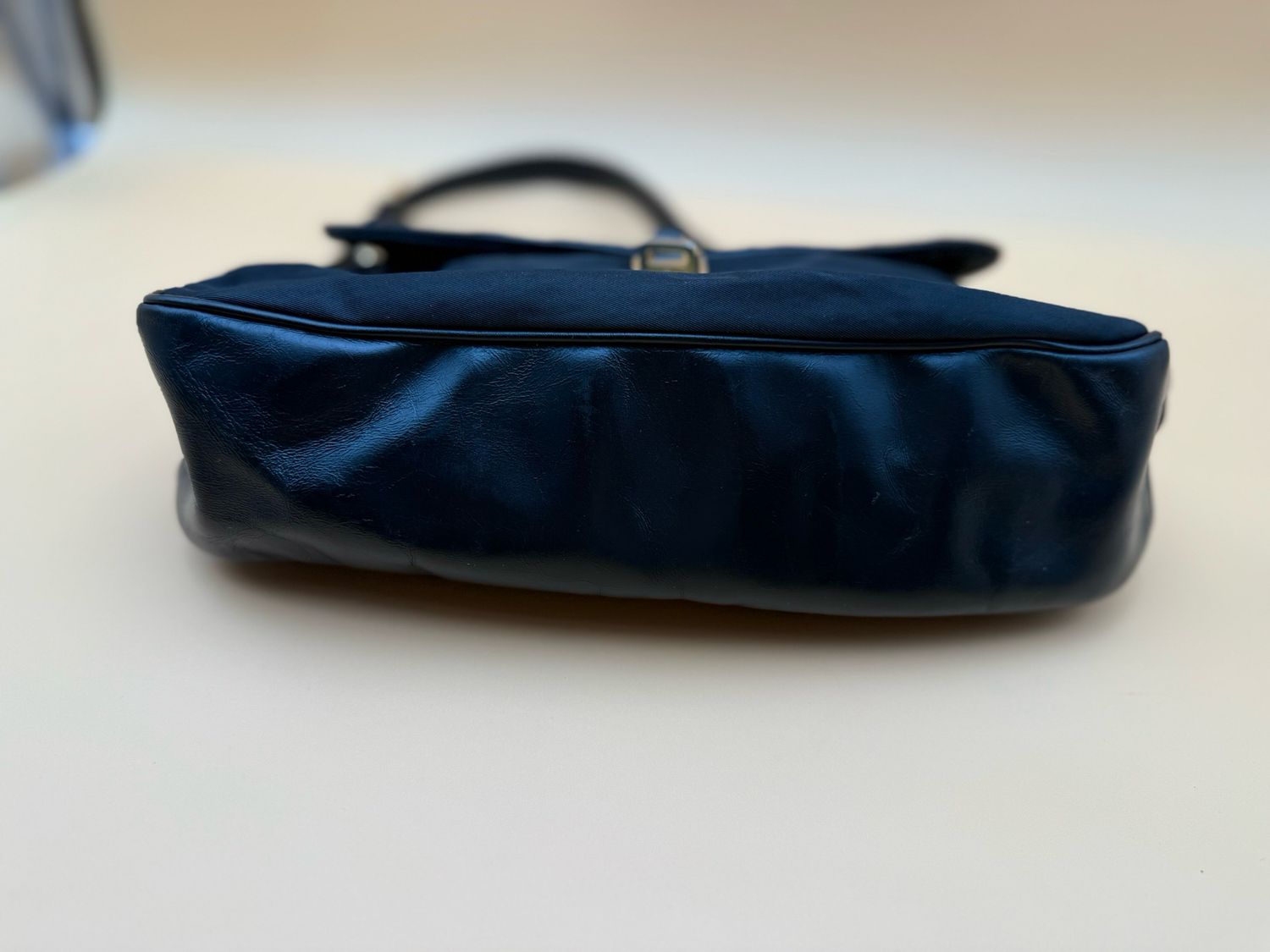 Prada Hobo Shoulder Nylon Tessuto Black Triangle Logo