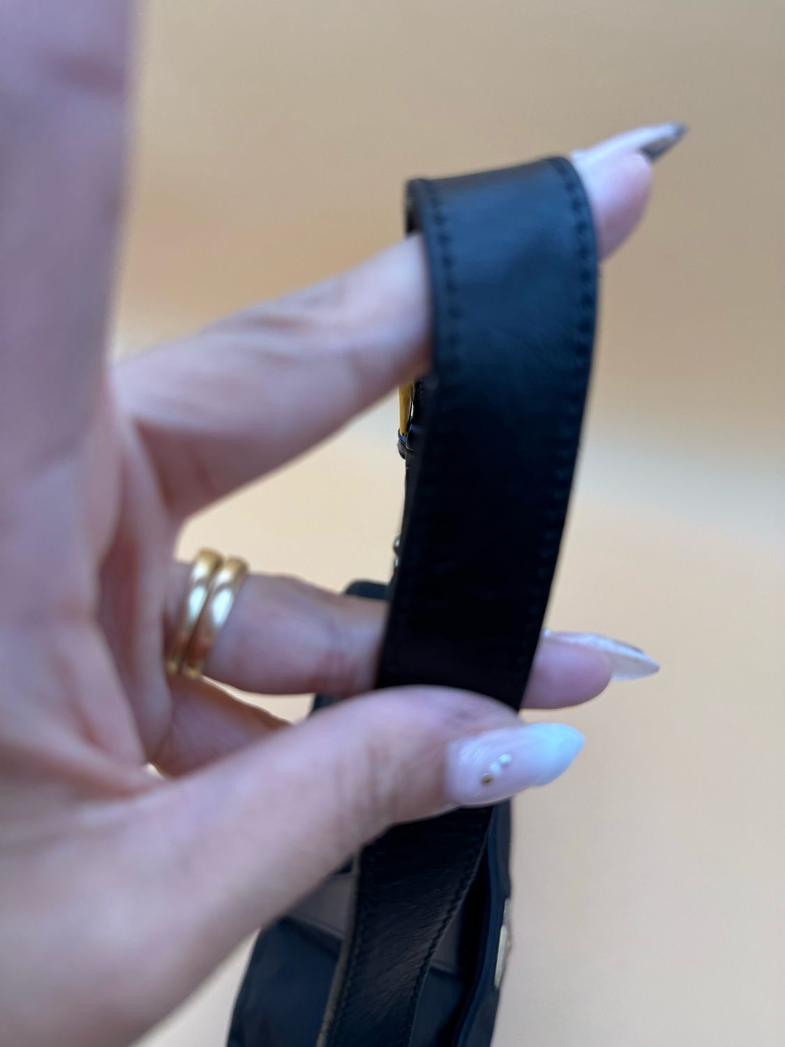 Prada Hobo Shoulder Nylon Tessuto Black Triangle Logo