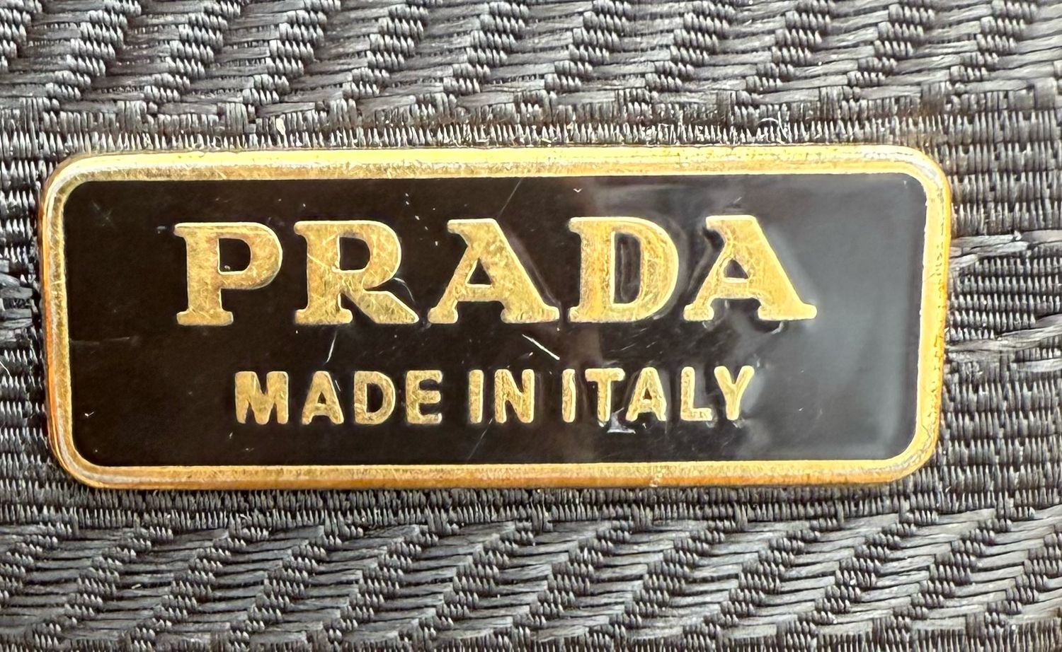 Prada Hobo Shoulder Nylon Tessuto Black Triangle Logo