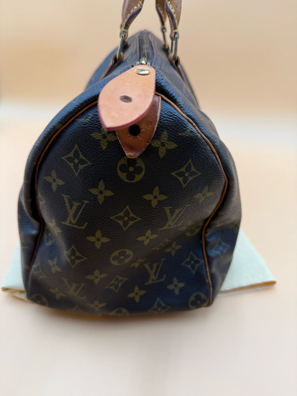 Louis Vuitton Monogram Speedy 35 Boston Satchel Top Handle 