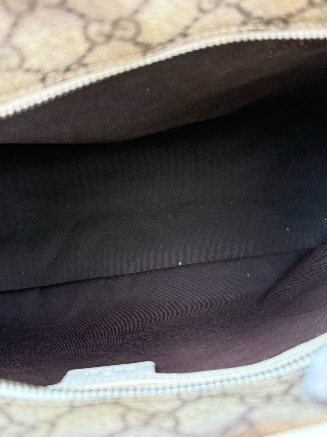 Gucci Supreme Tote Coated Canvas Large Zipper