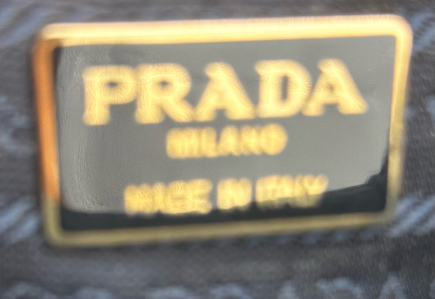 Prada Catena Tessuto Nylon Long Chain Tote Shoulder Bag