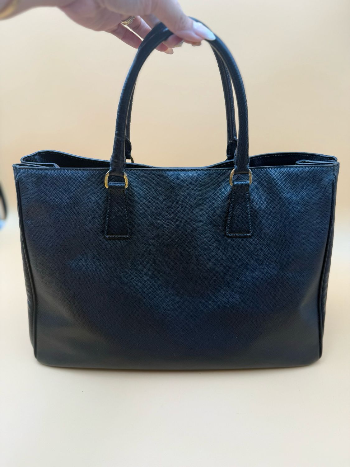 Prada Saffiano Lux Tote Galleria Black Medium