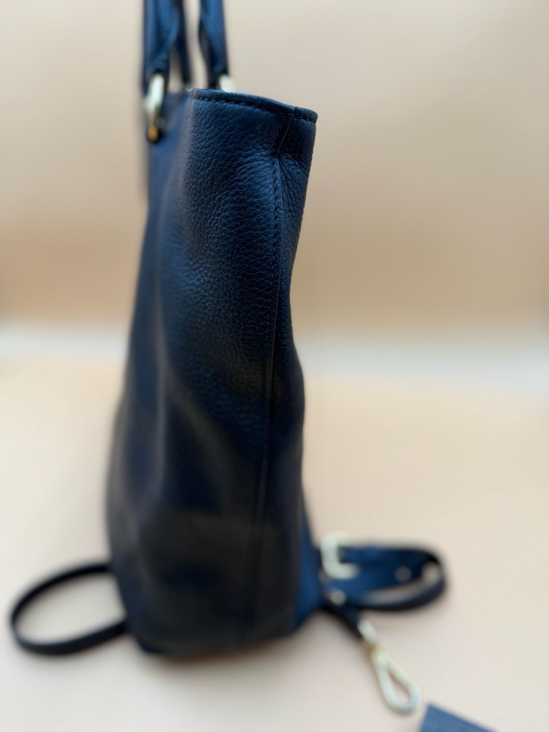 Prada Vitello Daino Shopper Tote Convertible Crossbody