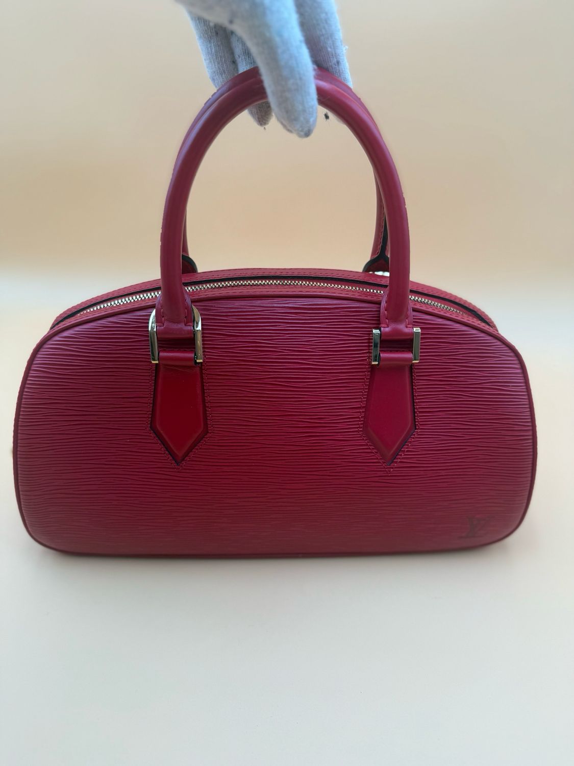 Louis Vuitton Jasmin Red Epi Top Handle