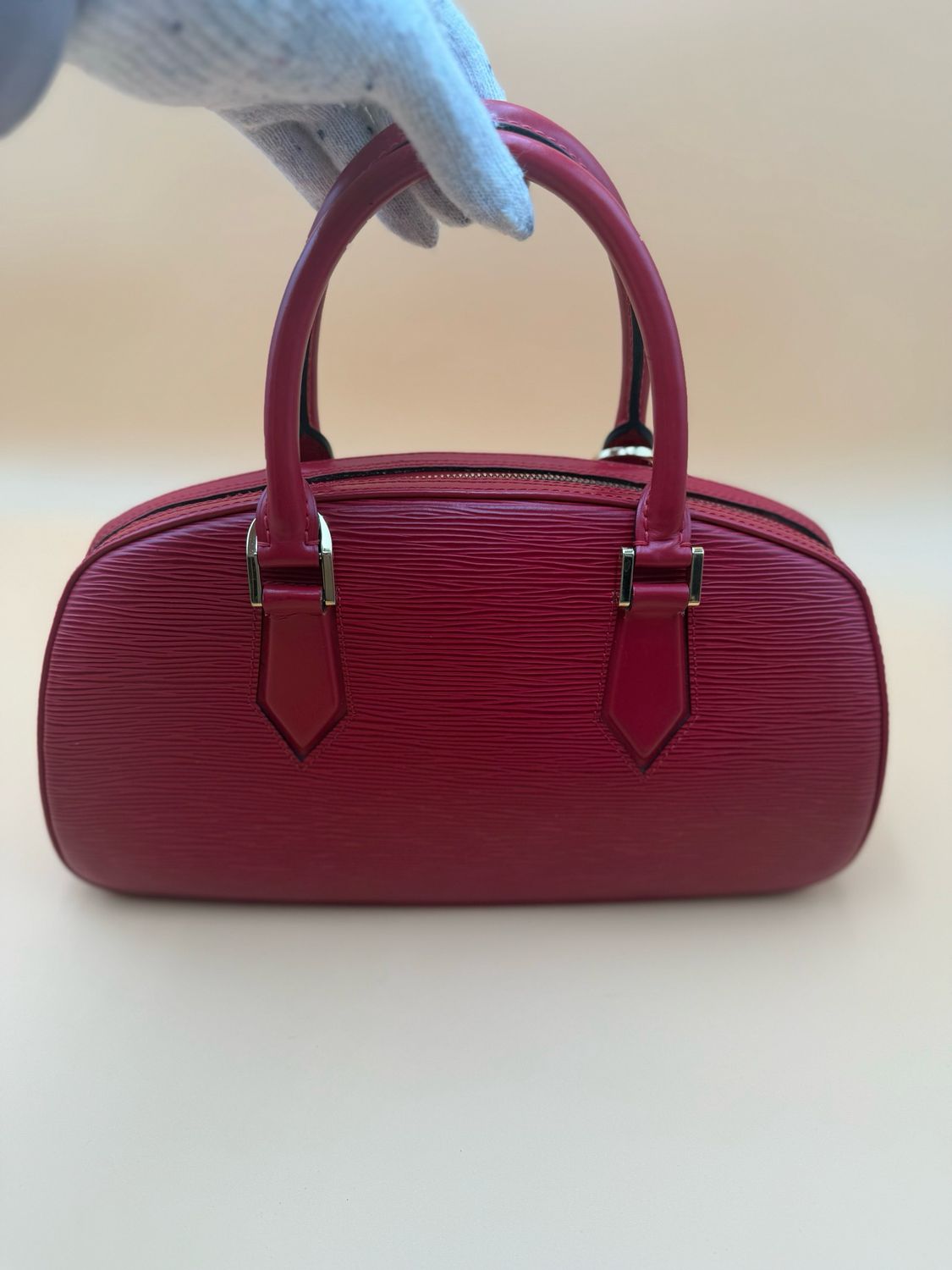 Louis Vuitton Jasmin Red Epi Top Handle