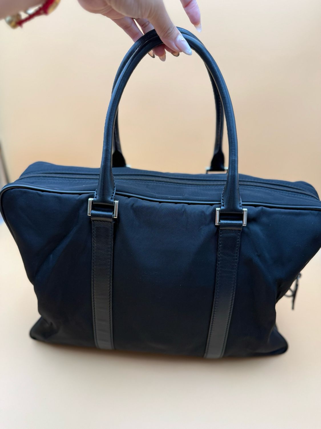 Prada Tessuto Briefcase Laptop Bag Black