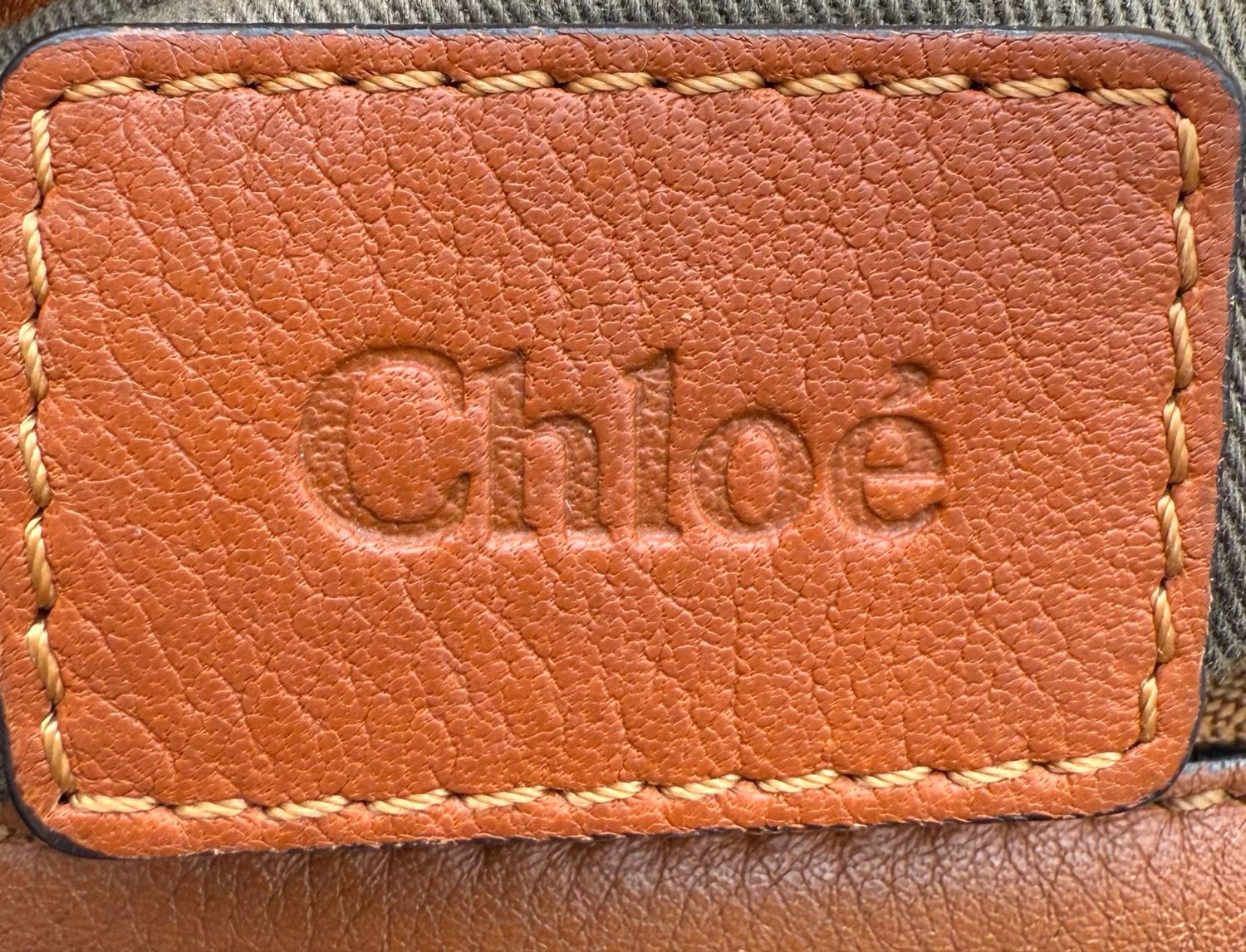 Chloe Marcie Saddle Medium Crossbody Tan