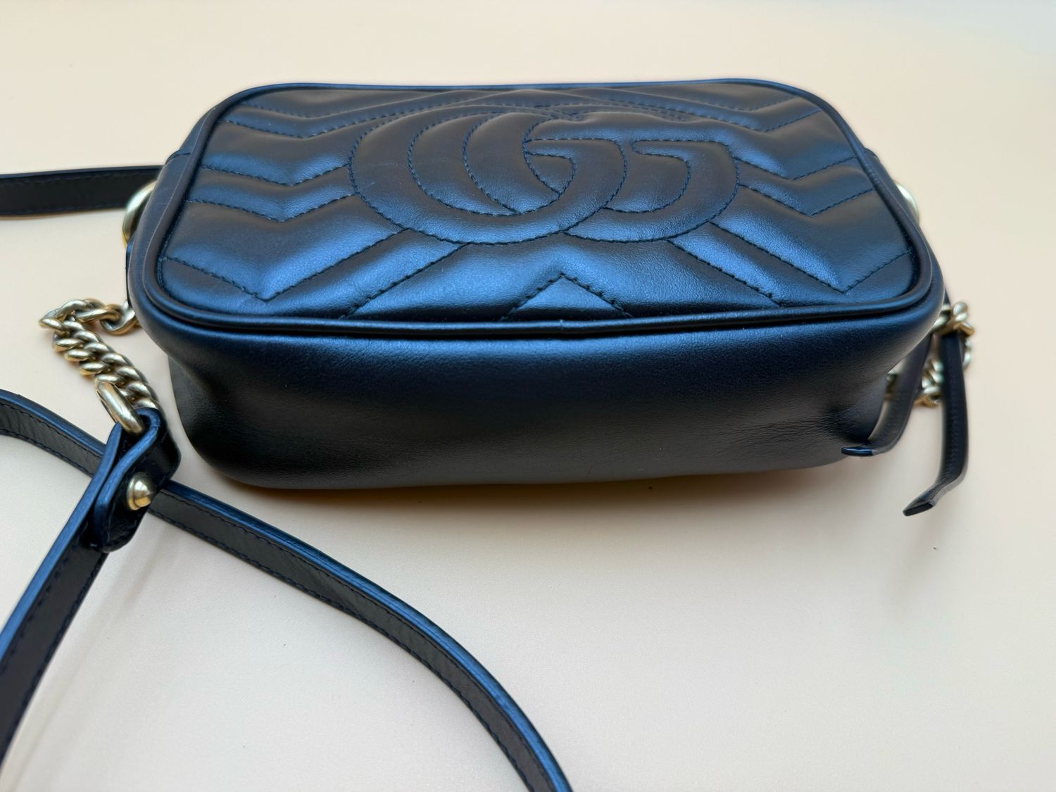 Gucci Black Marmont Mini Camera Bag Messenger