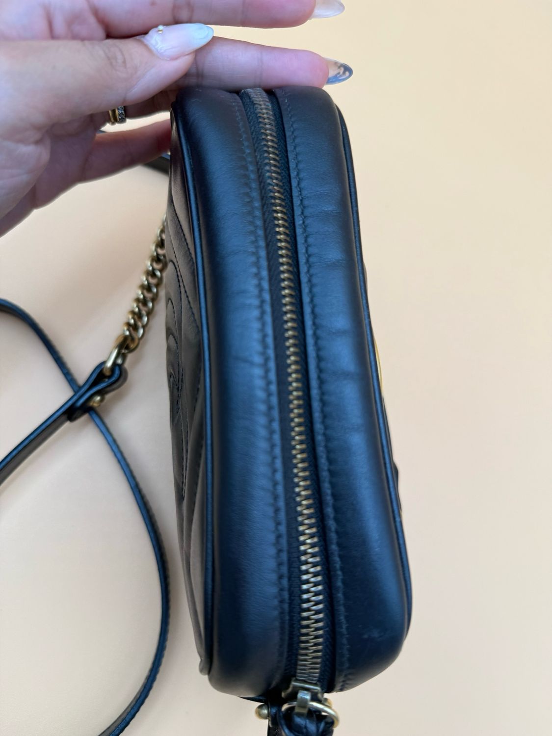 Gucci Black Marmont Mini Camera Bag Messenger