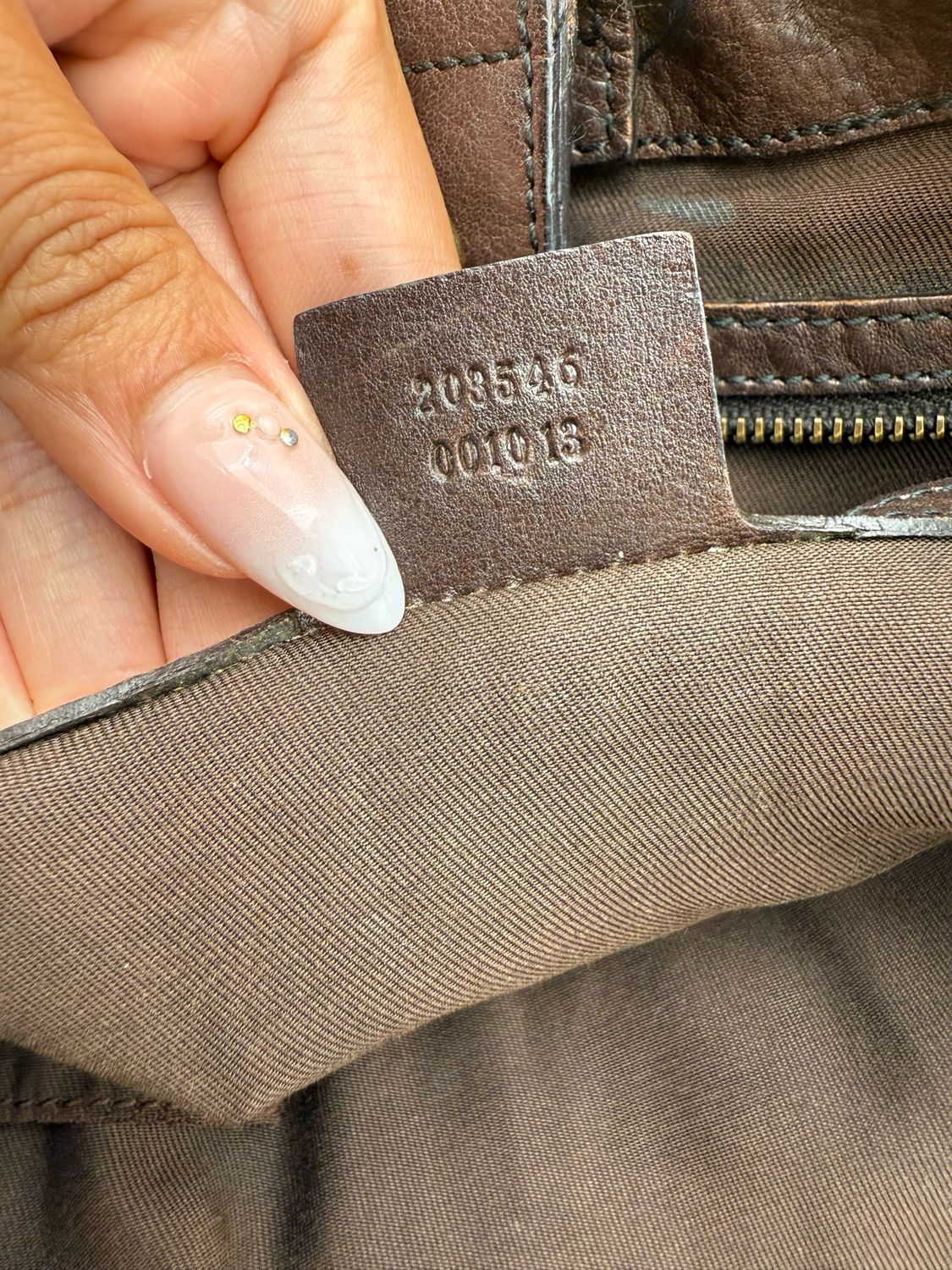 Gucci Monogram Canvas Jockey Tote Shoulder