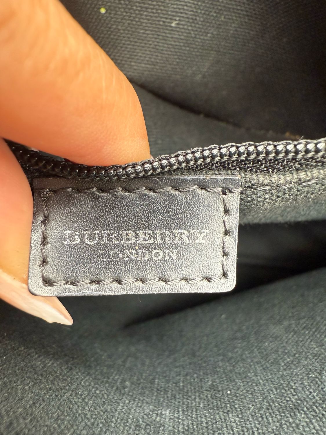 Burberry Haymarket Check Square Bag Open Tote