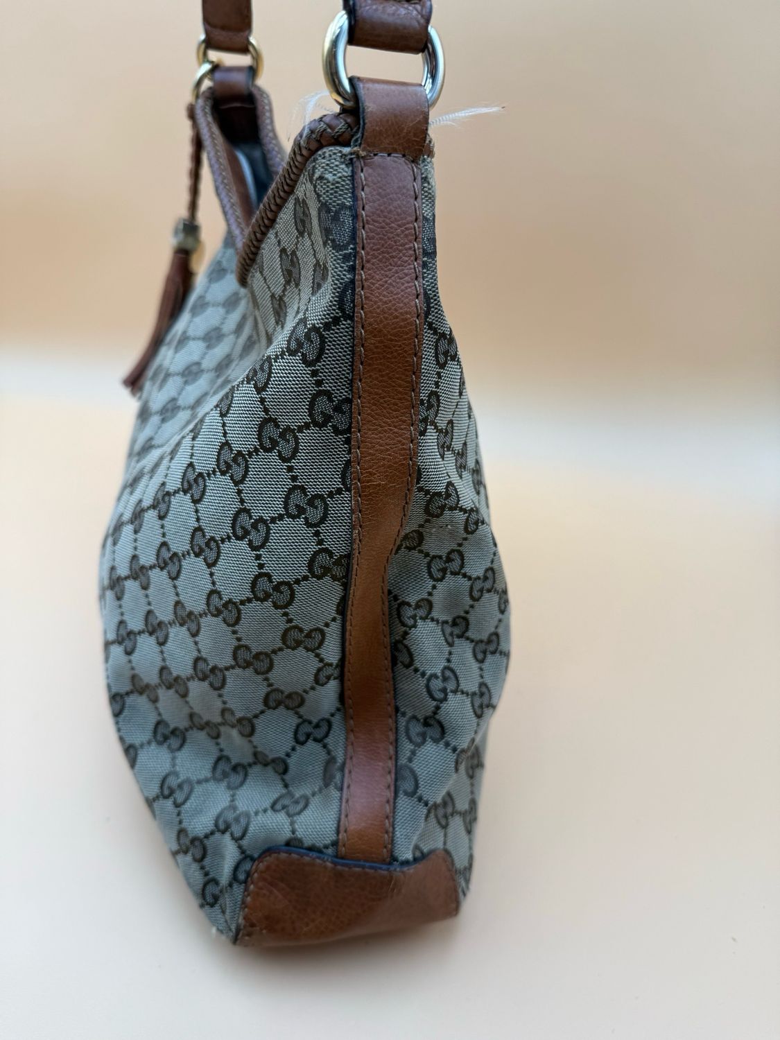 Gucci Monogram Canvas Marrakech Shoulder Bag
