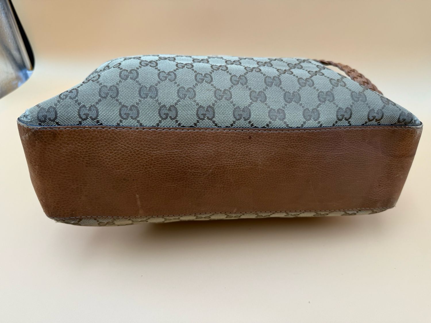 Gucci Monogram Canvas Marrakech Shoulder Bag