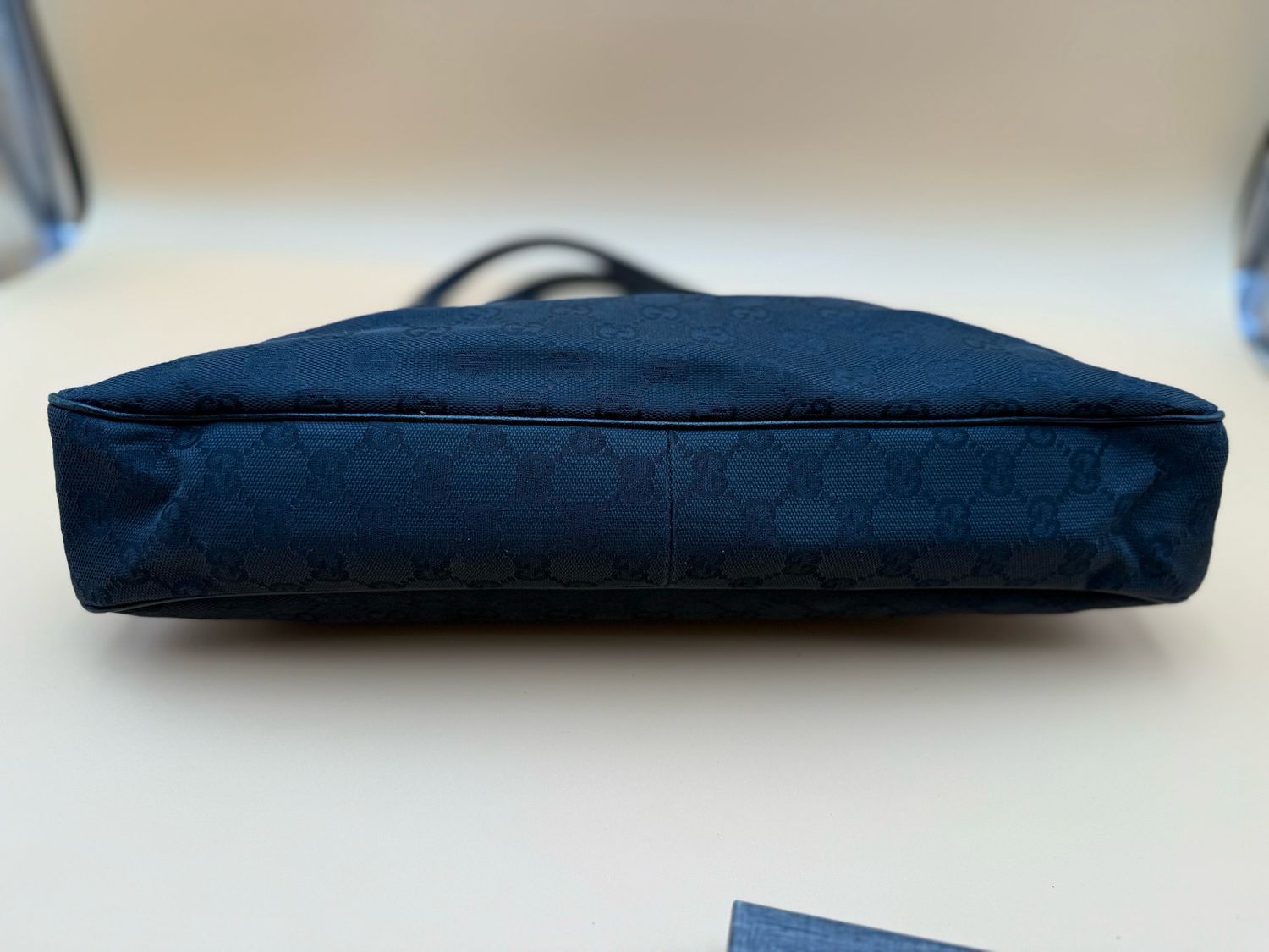 Gucci Canvas Eclipse Black Monogram Tote Shoulder Bag