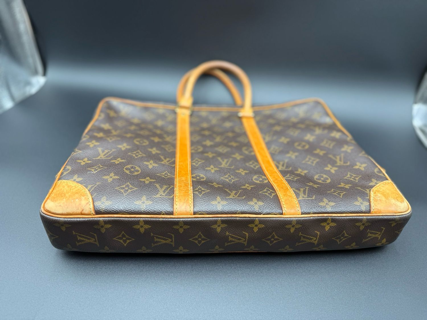 Louis Vuitton Monogram Porte Document Voyage Laptop Briefcase