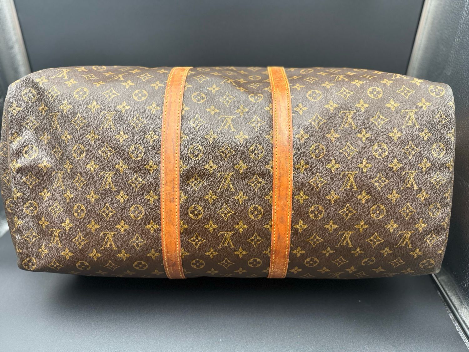Louis Vuitton Monogram Keepall 60 Satchel Luggage Travel Bag