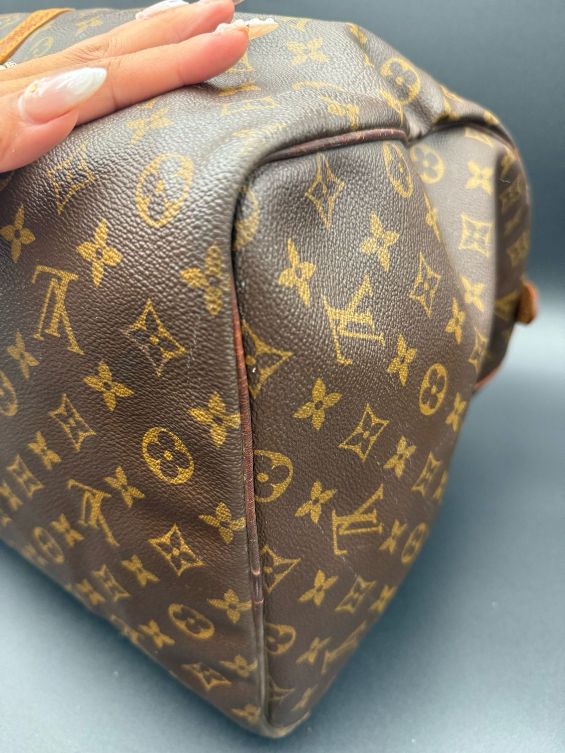 Louis Vuitton Monogram Keepall 60 Satchel Luggage Travel Bag