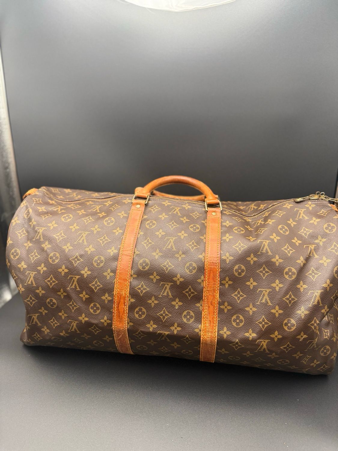 Louis Vuitton Monogram Keepall 60 Satchel Luggage Travel Bag