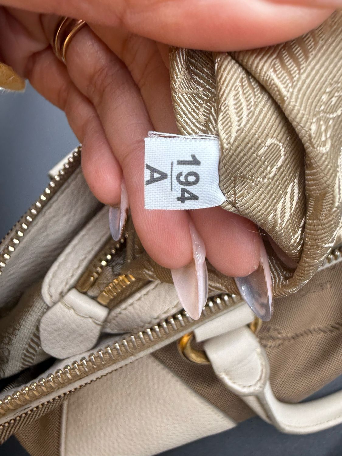 Prada Jacquard Canapa Canvas Tote Shoulder