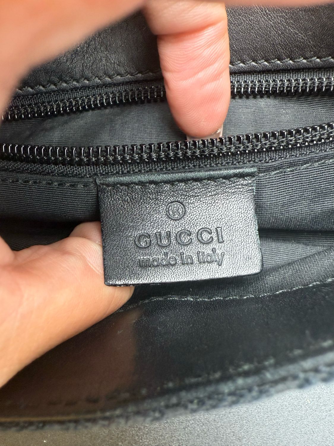 Gucci Monogram Canvas Messenger Double Pocket Crossbody