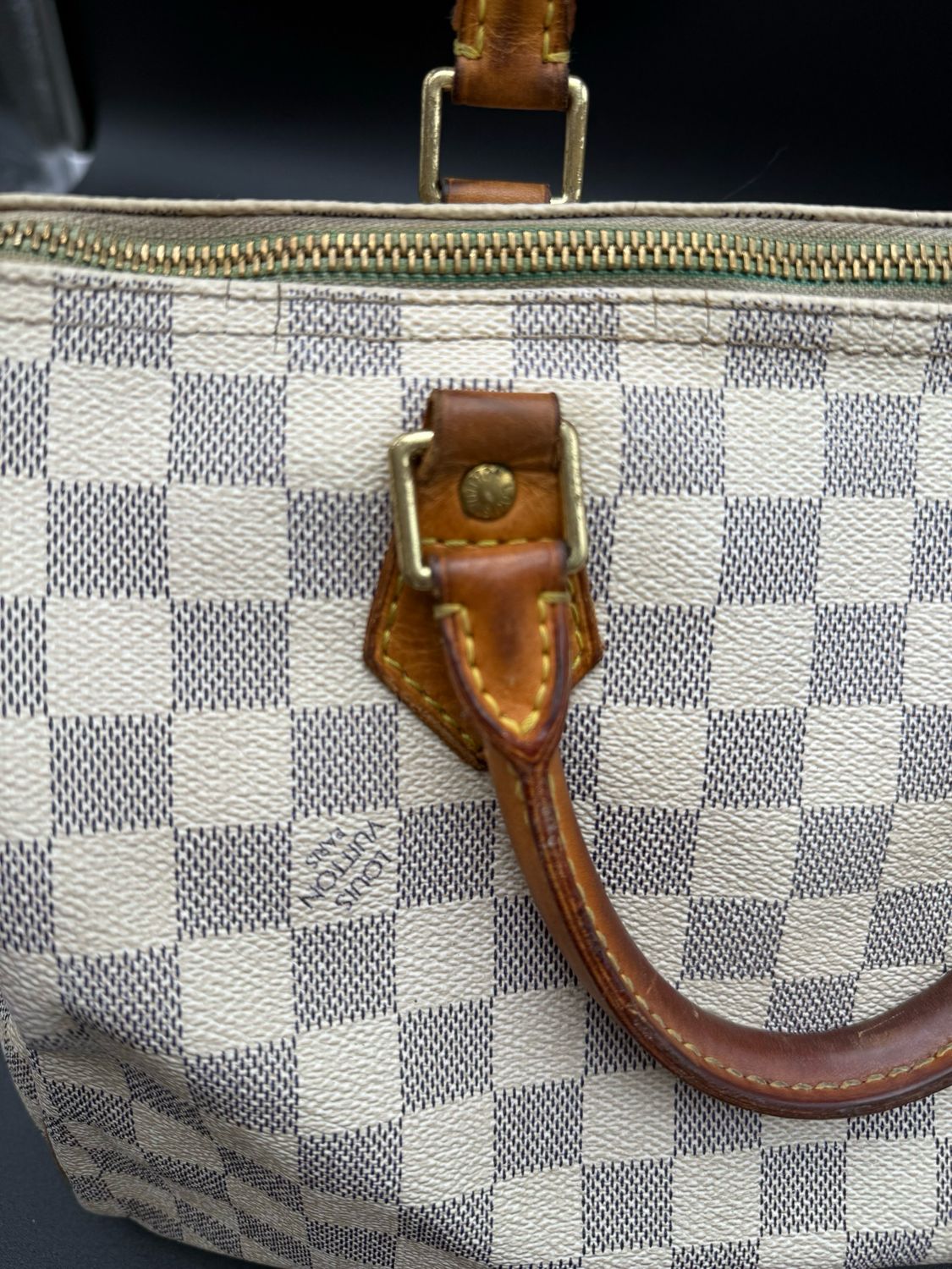 Louis Vuitton Speedy Damier Azur 30 Satchel Boston