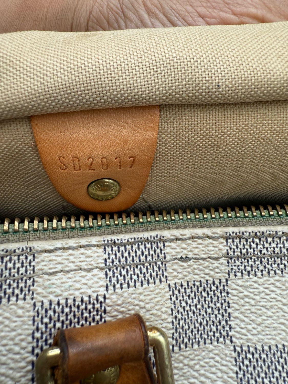 Louis Vuitton Speedy Damier Azur 30 Satchel Boston