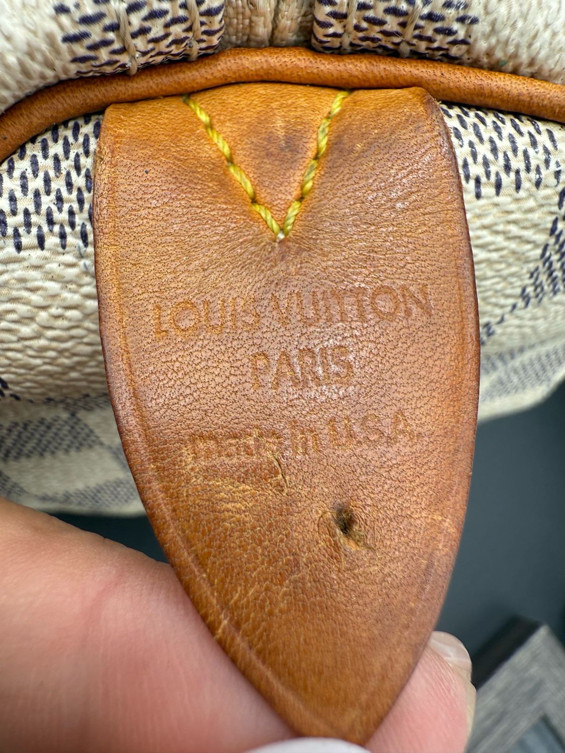 Louis Vuitton Speedy Damier Azur 30 Satchel Boston