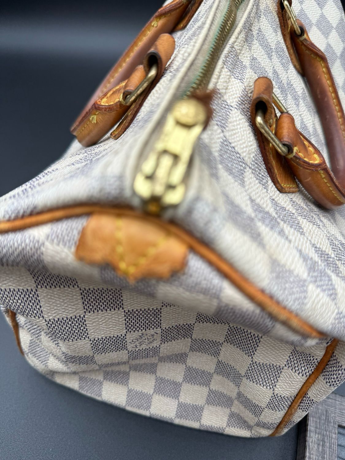 Louis Vuitton Speedy Damier Azur 30 Satchel Boston