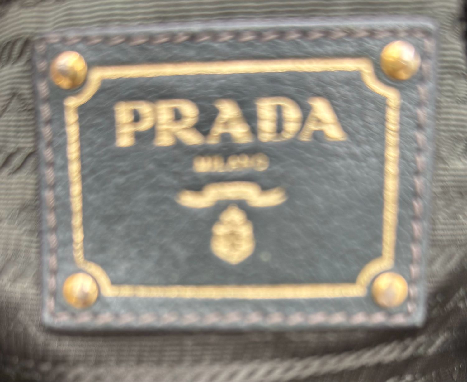 Prada Vitello Daino Tote Medium Shoulder Bag Dark Green