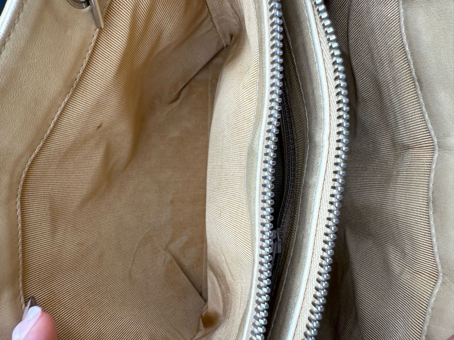 Chanel Lambskin Quilted Vintage Tote Front Pocket