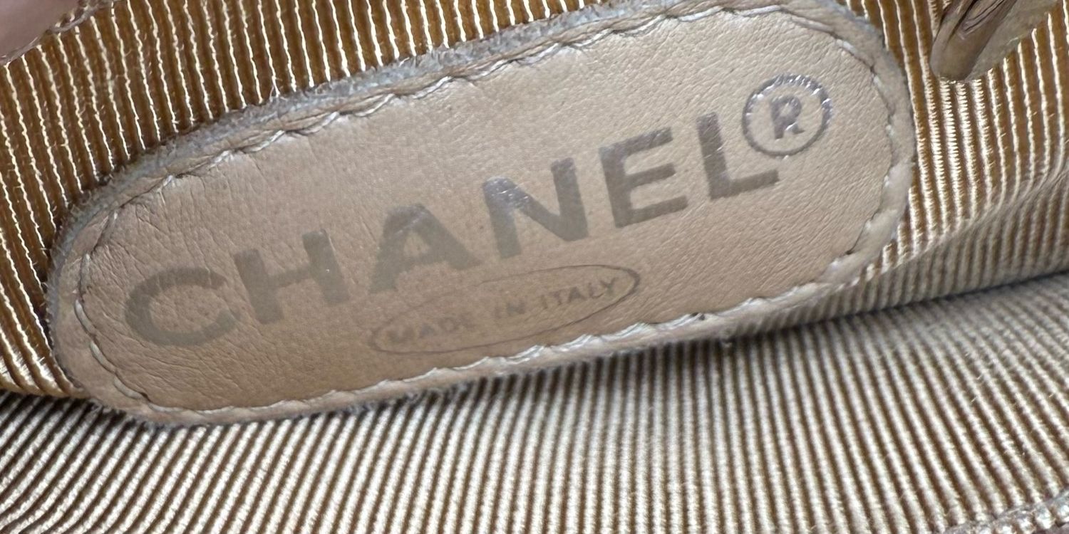 Chanel Lambskin Quilted Vintage Tote Front Pocket