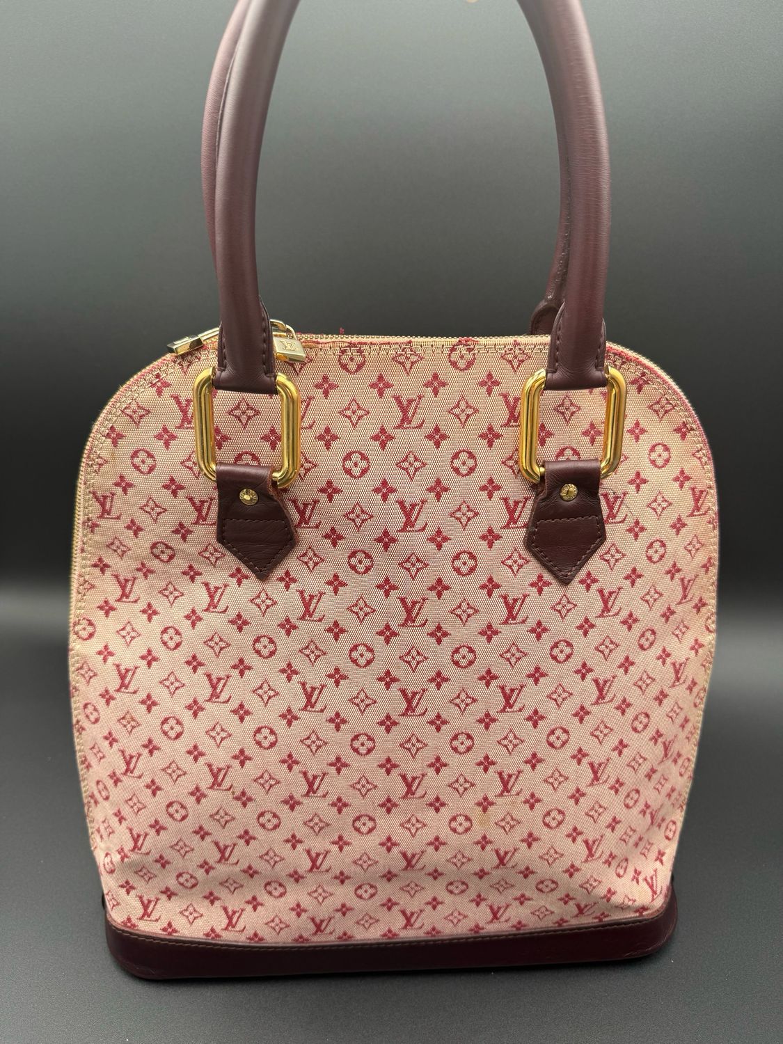 Louis Vuitton Monogram Alma Mini Lin Haut Top Handle