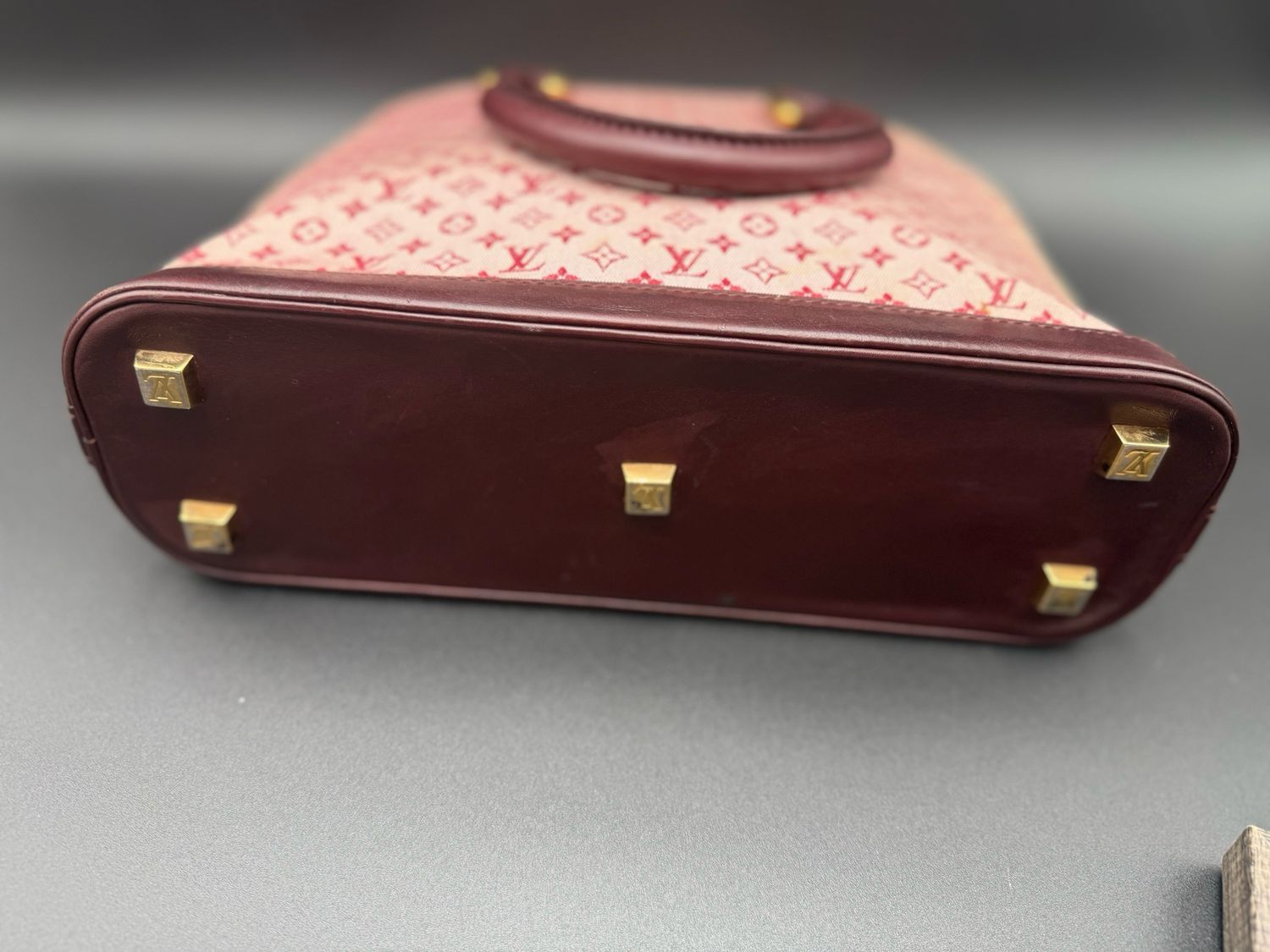 Louis Vuitton Monogram Alma Mini Lin Haut Top Handle