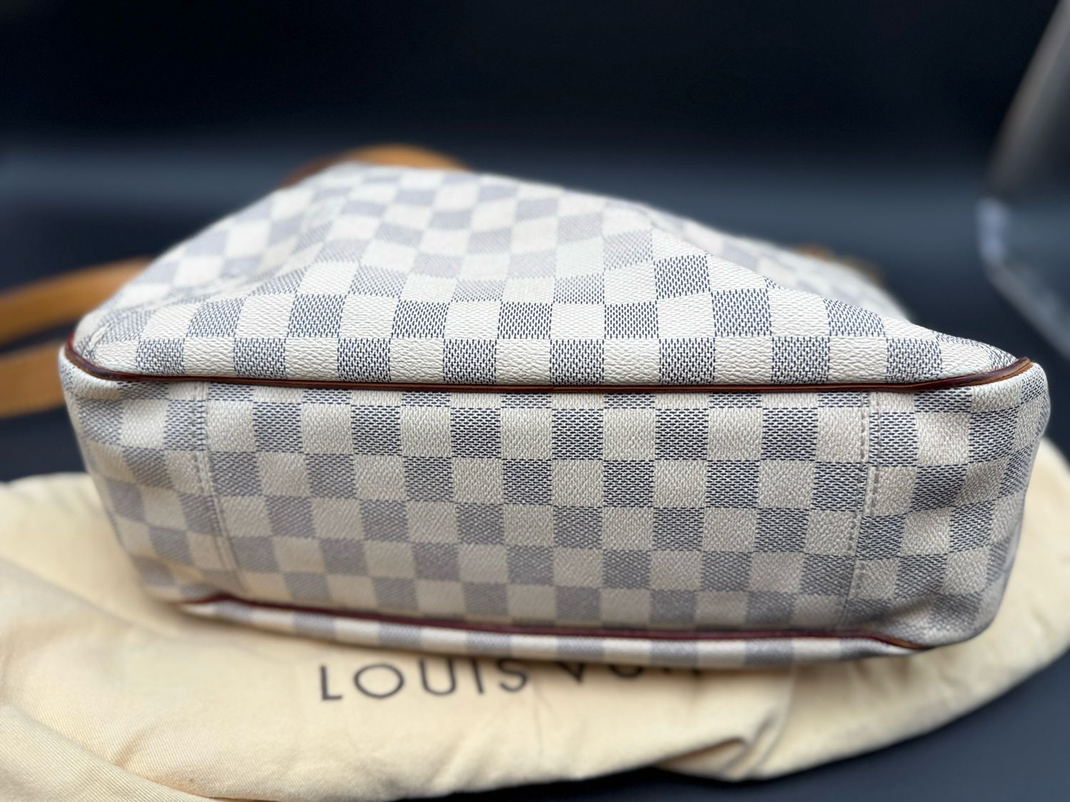Louis Vuitton Damier Azur Soffi Sling Crossbody Messenger Hobo