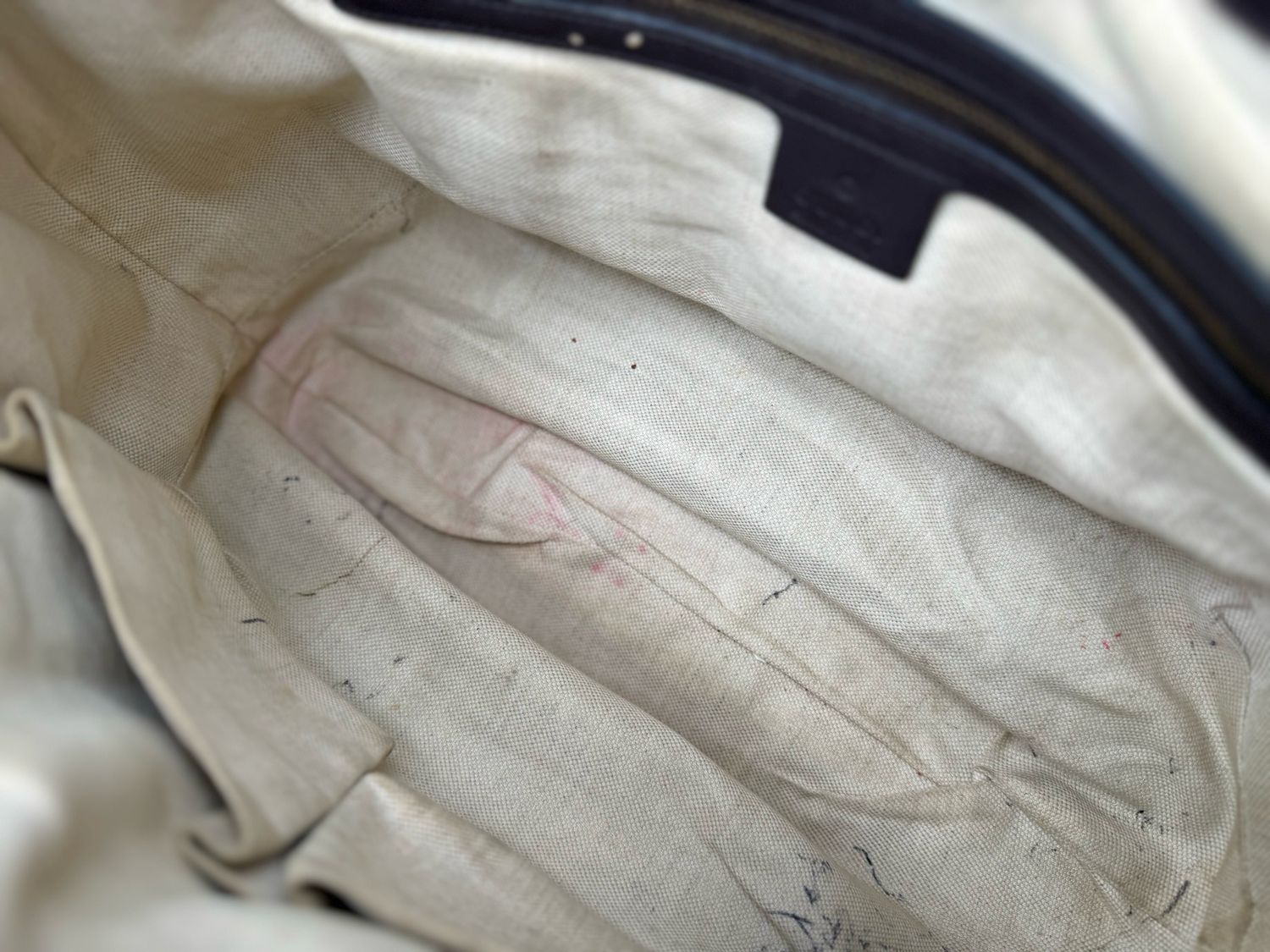 Gucci Guccissima Leather Scarlett Tote Dark Brown Shoulder Bag