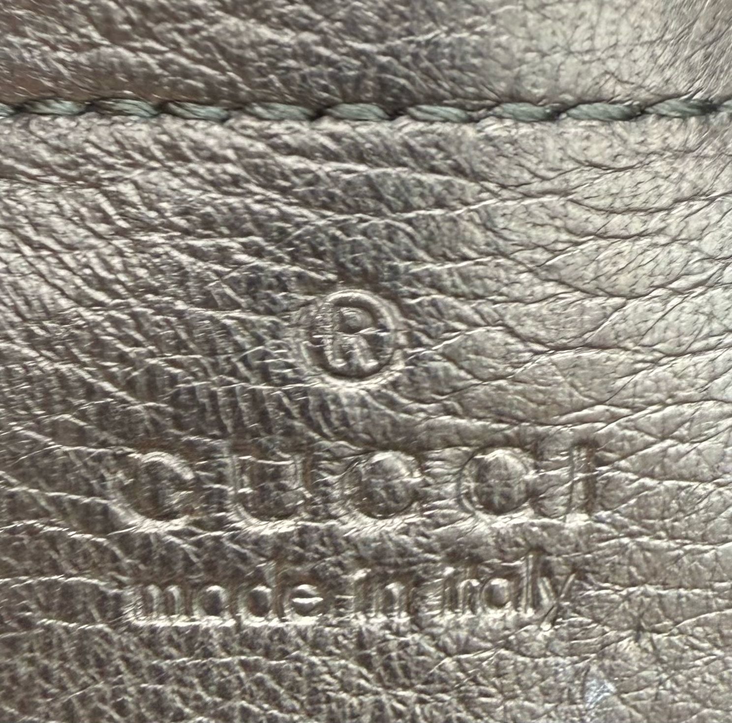 Gucci Hasler Sienna Medium Horsebit Pebbled Leather Tote Shoulder