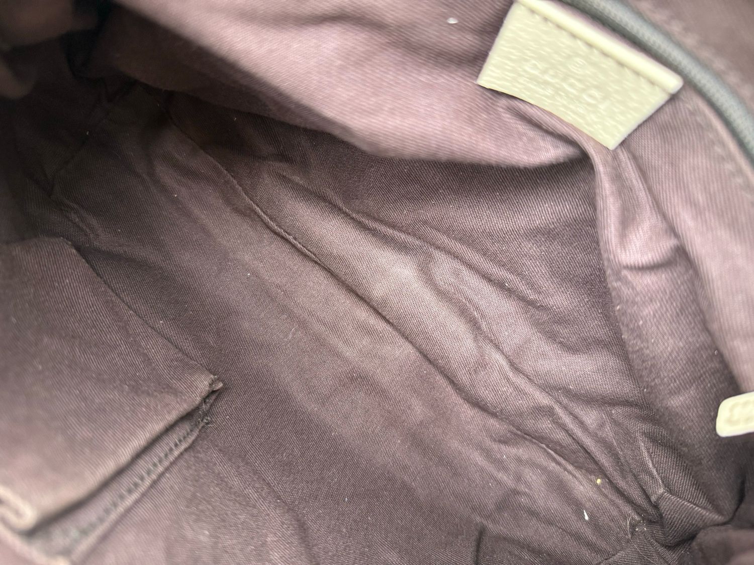 Gucci Monogram Canvas Abbey Hobo Shoulder Bag