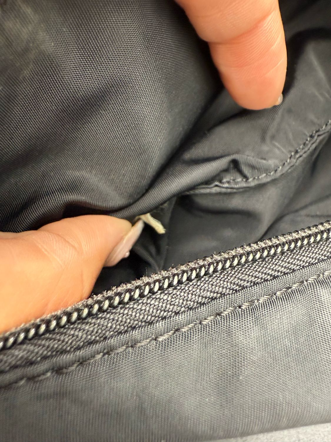 Prada Pochette Black Nylon Tessuto Shoulder