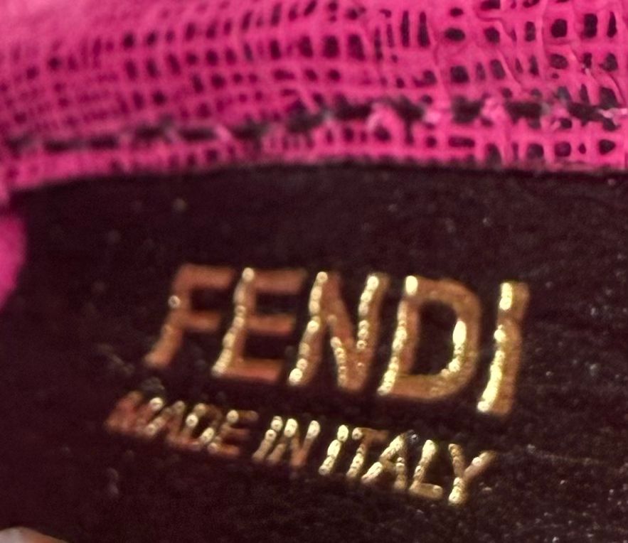 Fendi Vitello Elite Perforated Roll Tote 